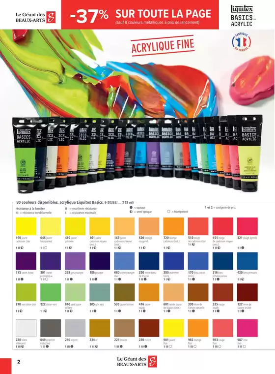 BASICS ACRYLIC JUSQU'A -50%