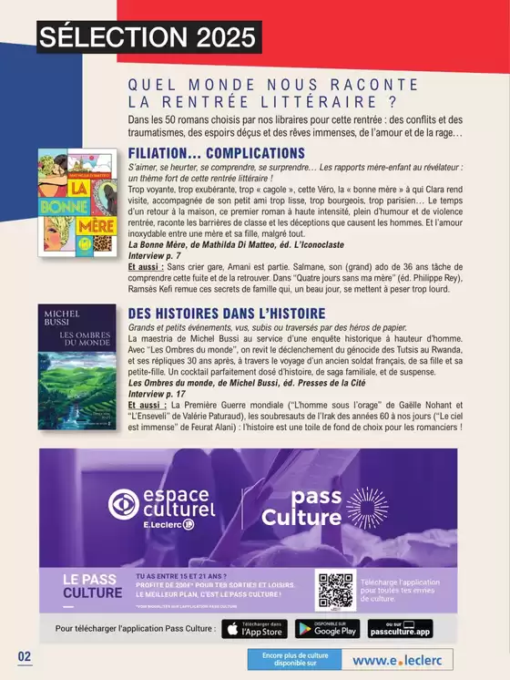 GUIDE RENTREE LITTERAIRE