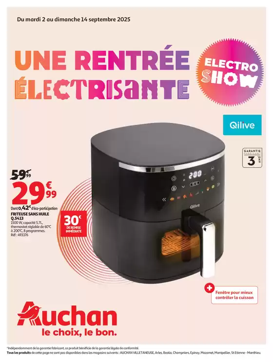 Catalogue Auchan Hypermarché à Chauconin-Neufmontiers | Une rentrée électrisante | 2025-09-02T00:00:00.000Z - 2025-09-14T00:00:00.000Z