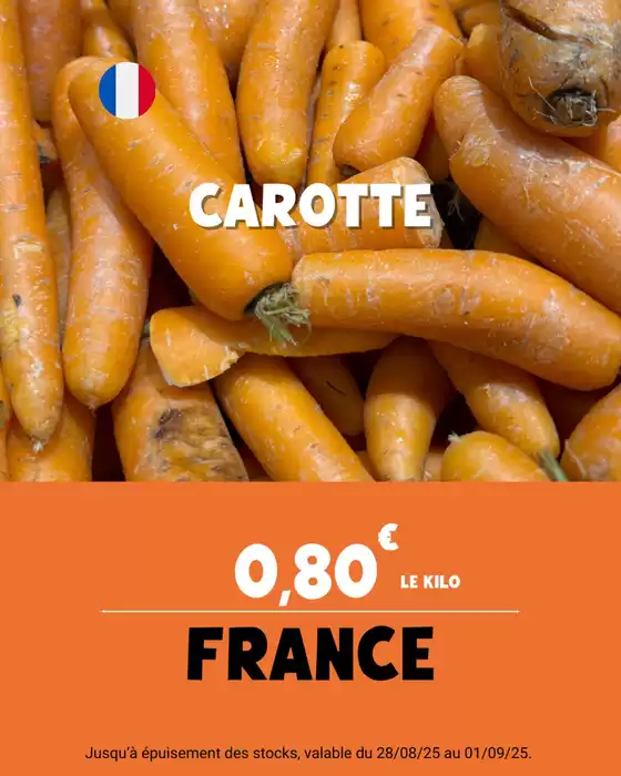 Juste avant la rentrée, l'offre fruits et légumes de la semaine est de retour