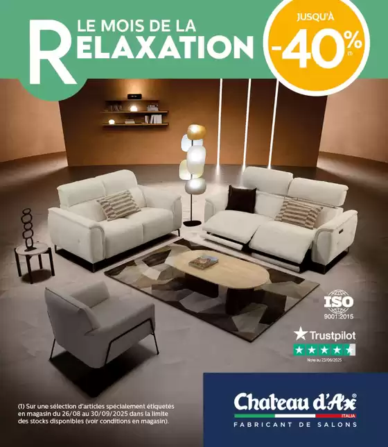 Le mois de la relaxation Jusqu'à -40 %