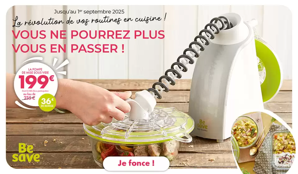 Machine de mise sous vide Be Save seul