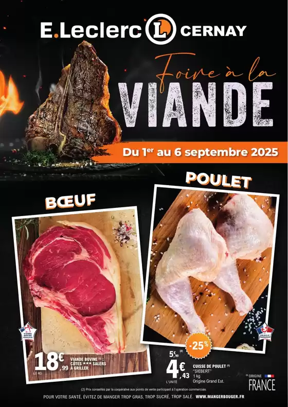 Catalogue E.Leclerc | Foire à la Viande S38 | 2025-09-01T00:00:00.000Z - 2025-09-06T00:00:00.000Z