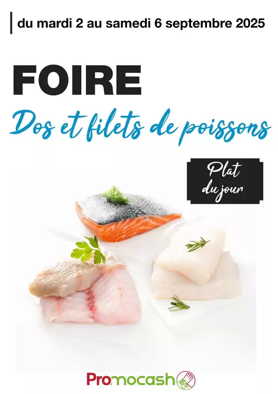 Foire Dos et filetes de poissons