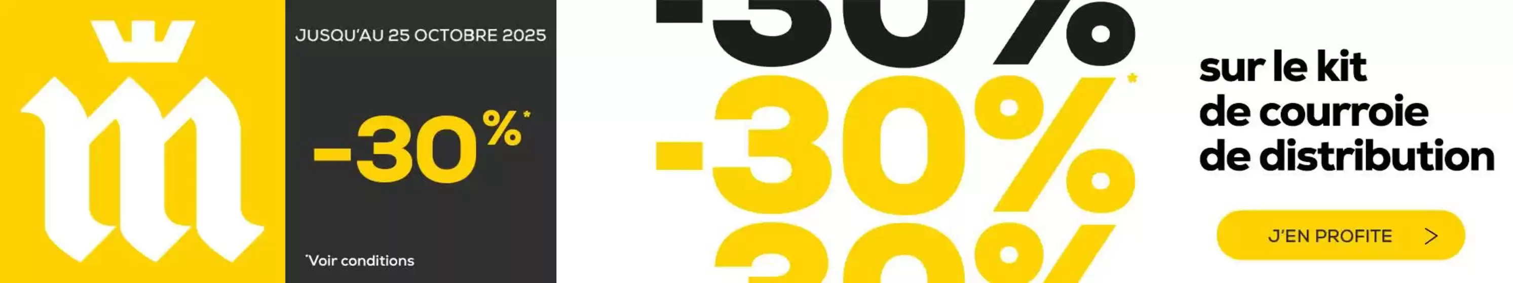 -30% sur le kot de courroie de distribution