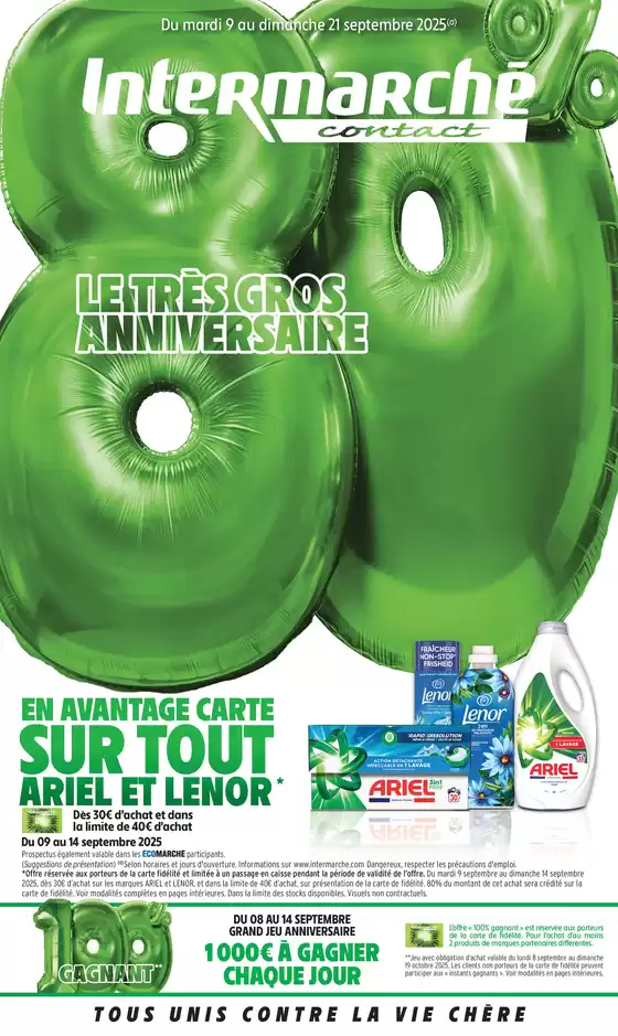 Catalogue Intermarché Contact à Polliat | TF PRE ANNIVERSAIRE | 2025-09-09T00:00:00.000Z - 2025-09-21T00:00:00.000Z