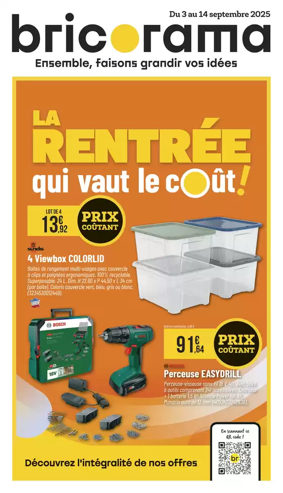 La RENTRÉE qui vaut le coût!