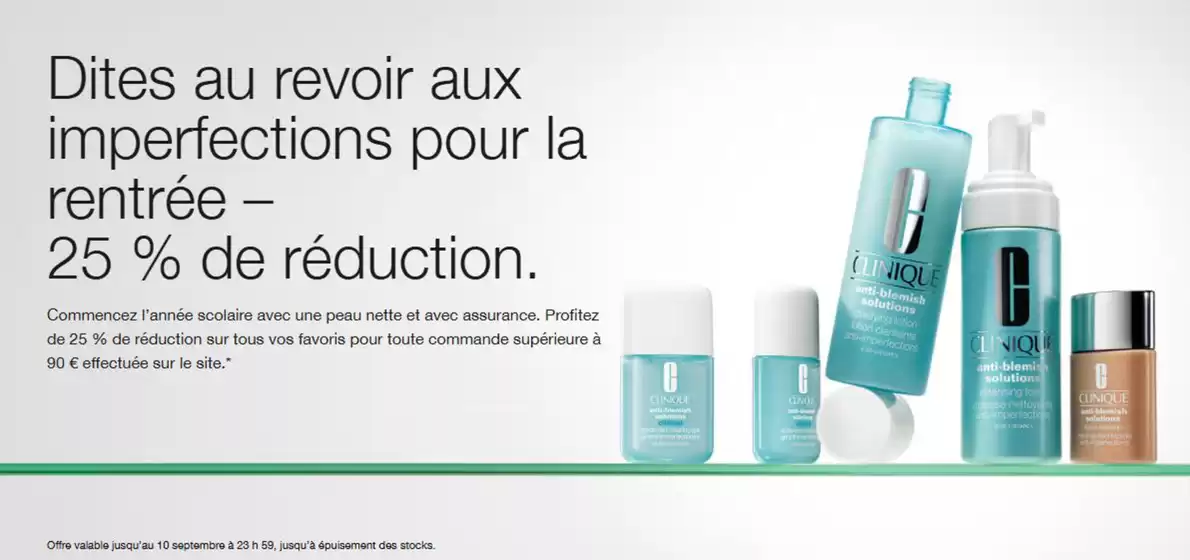 Catalogue Clinique | La rentrée offer | 2025-09-02T00:00:00.000Z - 2025-09-10T00:00:00.000Z