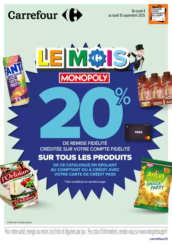 LE MOIS 20% DE REMISE FIDÉLITÉ CRÉDITÉE SUR VOTRE COMPTE FIDÉLITÉ