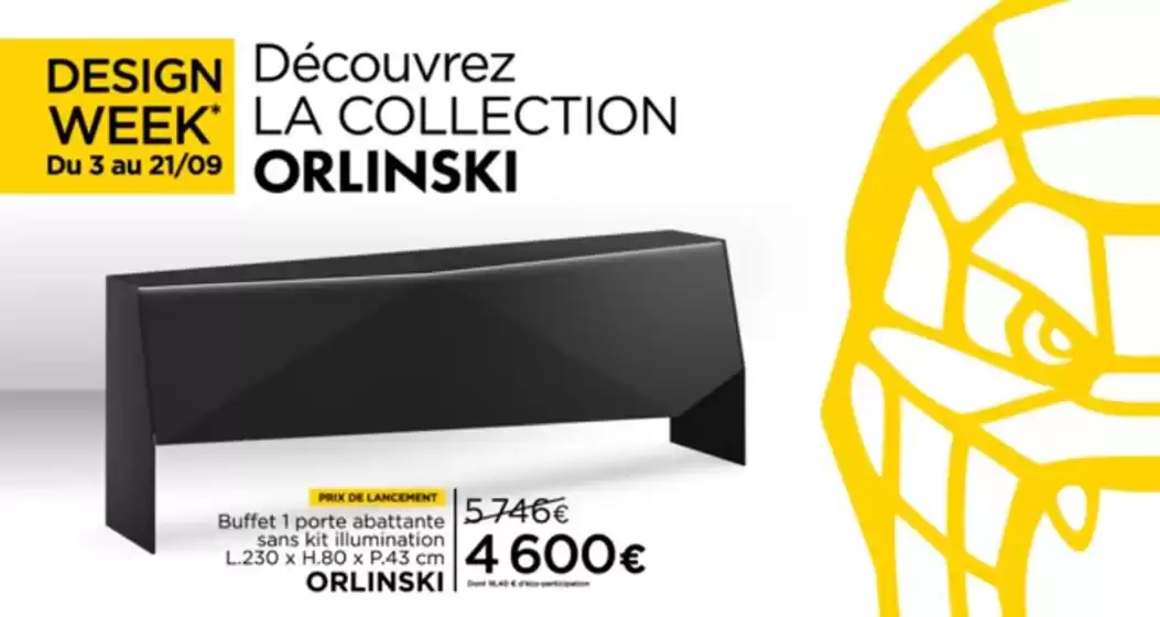 Du 3 au 21 septembre, poussez les portes de nos magasins pour découvrir la rencontre audacieuse de l’art et du mobilier : la collection maison XXL x ORLINSKI.