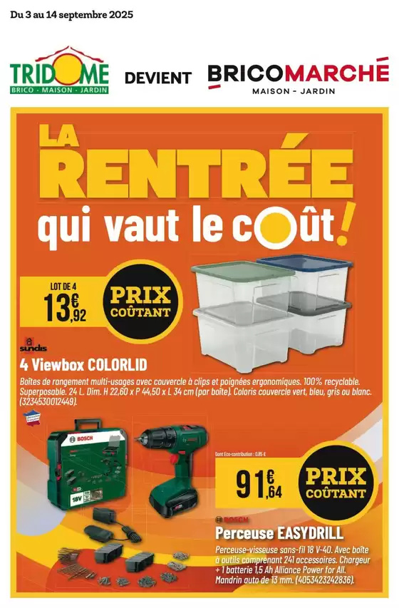 LA RENTRÉE qui vaut le coût!