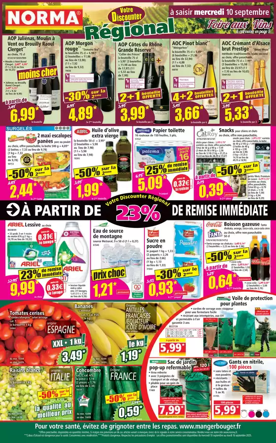 A partir de 23% de remise immédiate