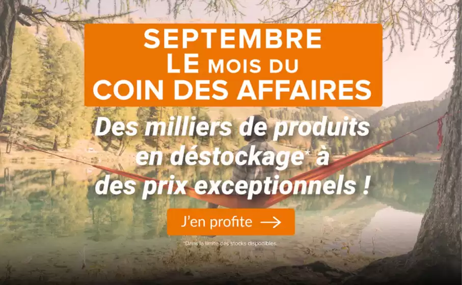 Au Vieux Campeur, des prix bas toute l’année