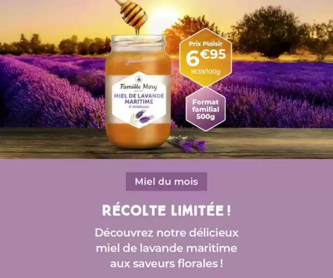 Catalogue Famille Mary à Bapaume | Miel du mois | 2025-09-03T00:00:00.000Z - 2025-09-30T00:00:00.000Z
