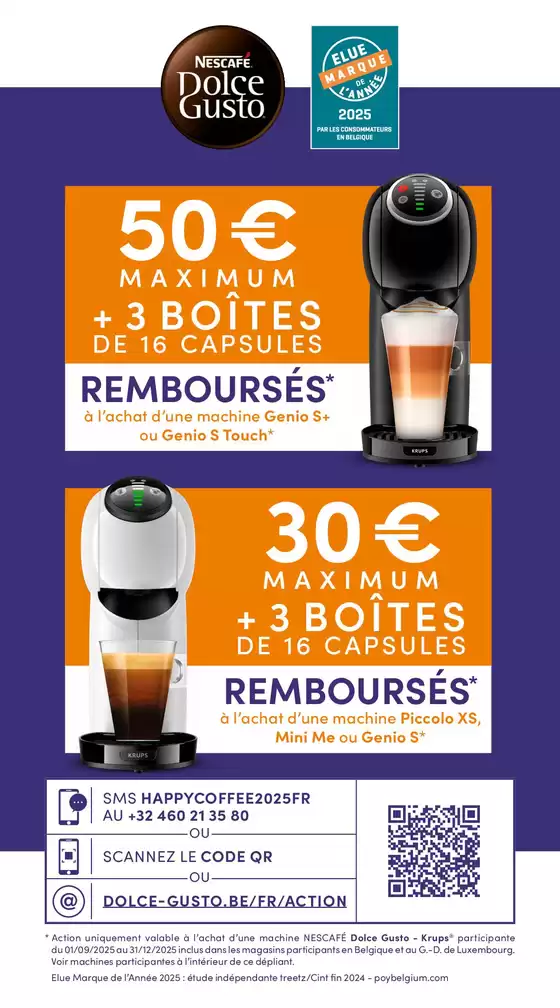 Dolce Gusto - Jusqu'à €50 cashback