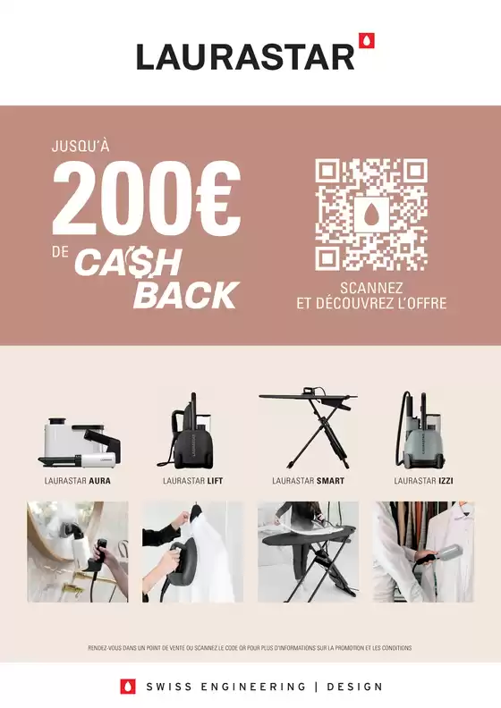 Laurastar - Jusqu'à €200 de cashback
