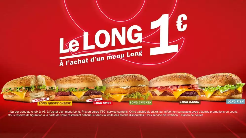 Catalogue Quick à Saint-Jean-de-Védas | Le Long Menu Offer | 2025-09-03T00:00:00.000Z - 2025-09-18T00:00:00.000Z
