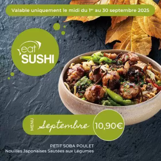 Catalogue Eat Sushi à Vitré | Septembre 2025 | 2025-09-03T00:00:00.000Z - 2025-09-30T00:00:00.000Z