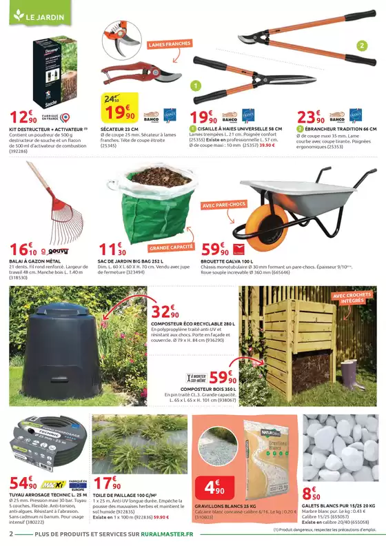 MOTOCULTURE - JARDINAGE - BRICOLAGE - DROGUERIE - ANIMALERIE