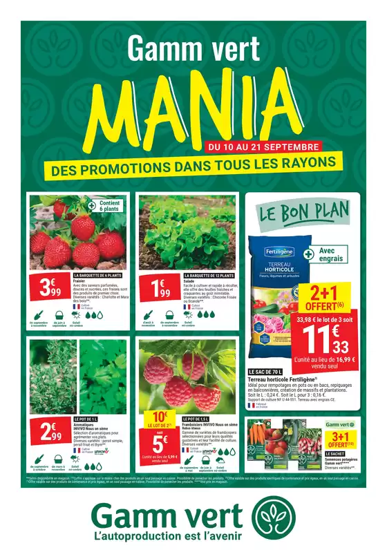 Catalogue Gamm vert à Saint-Cyr-en-Val | DES PROMOTIONS DANS TOUS LES RAYONS | 2025-09-08T00:00:00.000Z - 2025-09-21T00:00:00.000Z