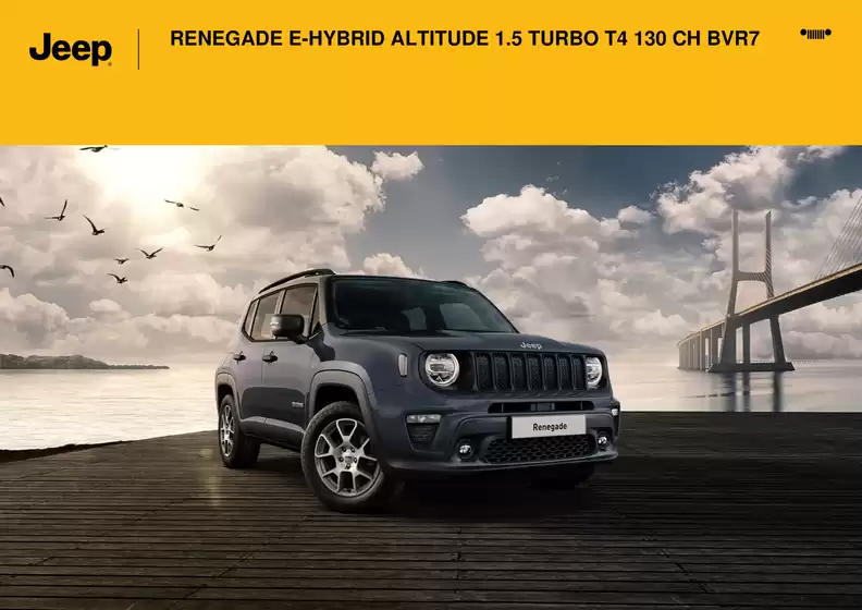 Catalogue Jeep à | RENEGADE E-HYBRID ALTITUDE 1.5 TURBO T4 130 CH BVR7 | 2025-09-08T00:00:00.000Z - 2026-09-30T00:00:00.000Z