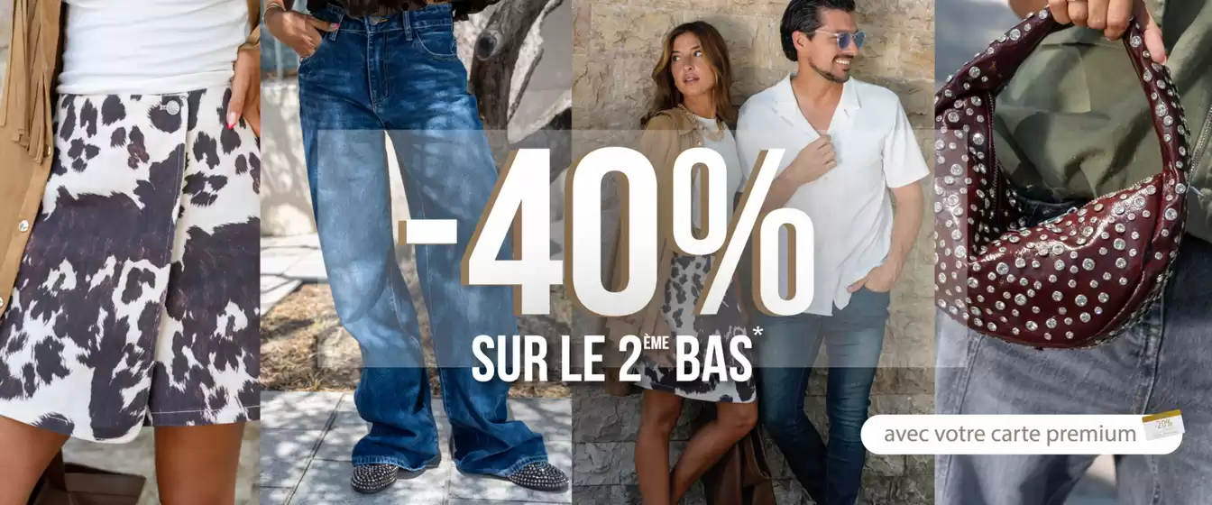 -40 % sur le 2ème bas