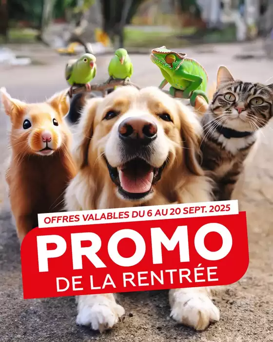 Catalogue  | Rentrée au poil : câlins + promos à prix tout doux !  | 2025-09-08T00:00:00.000Z - 2025-09-20T00:00:00.000Z