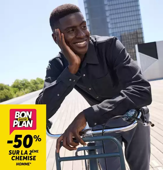 -50% sur le 2ème chemise