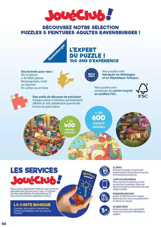 Sélection PUZZLES et PEINTURES ADULTES