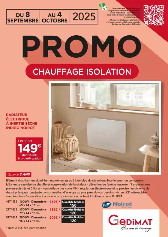 PROMO Chauffage Isolation