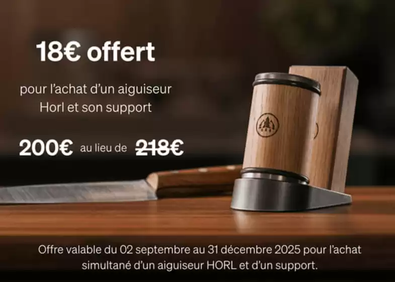 18 € offert
