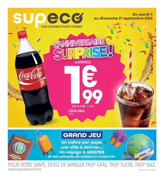 Catalogue Supeco à Saint-Nicolas-de-Port | L'Anniversaire surprise ! | 2025-09-10T00:00:00.000Z - 2025-09-21T00:00:00.000Z