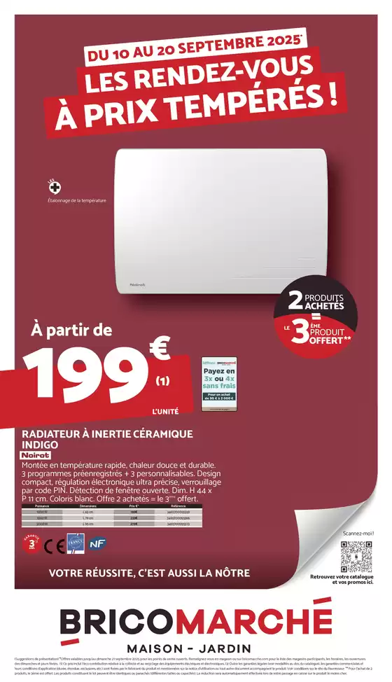 LES RENDEZ-VOUS À PRIX TEMPÉRÉS !