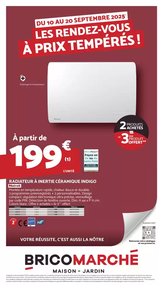 LES RENDEZ-VOUS À PRIX TEMPÉRÉS !