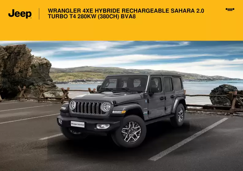 WRANGLER 4XE HYBRIDE RECHARGEABLE SAHARA 2.0 TURBO T4 280KW (380CH) BVA8
