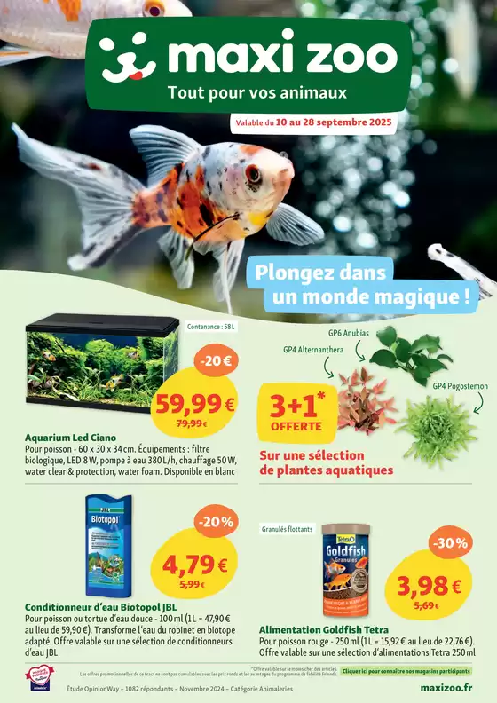 Catalogue Maxi Zoo à Le Tampon | Plongez dans un monde magique !  | 2025-09-10T00:00:00.000Z - 2025-10-28T00:00:00.000Z