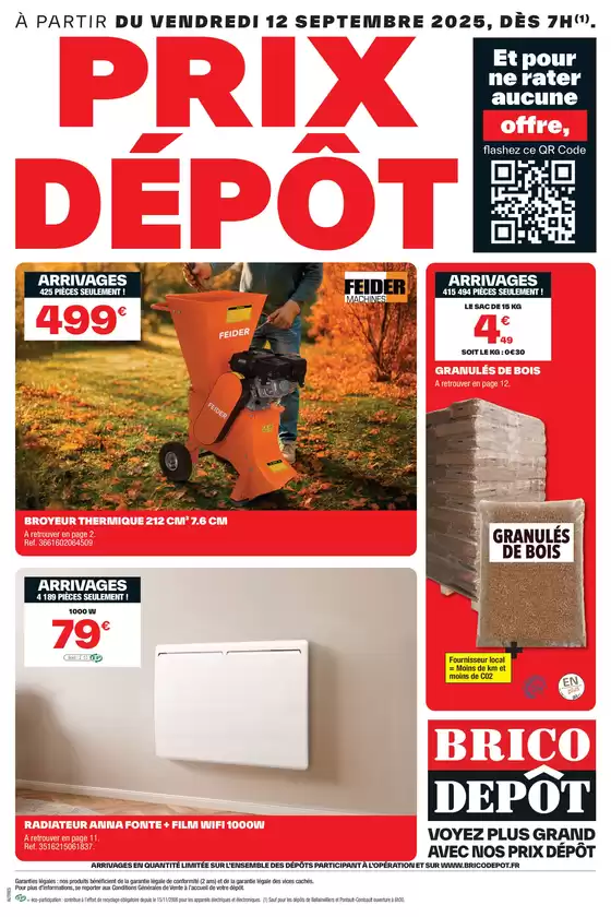Catalogue Brico Dépôt à Fos-sur-Mer | Les arrivages Brico Dépôt ! | 2025-09-12T00:00:00.000Z - 2025-09-25T00:00:00.000Z