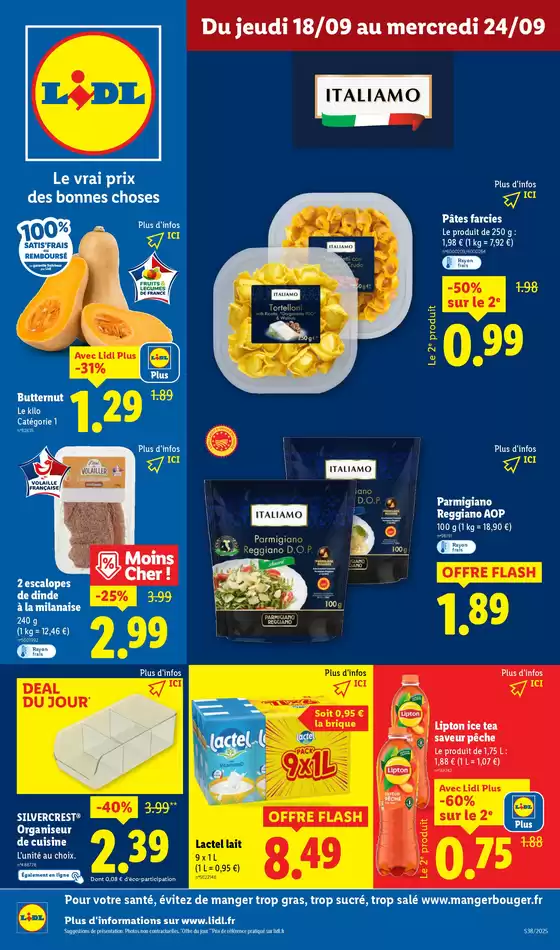 Chez Lidl, découvrez une sélection de produits qui vous transporte au cœur de l'Italie !