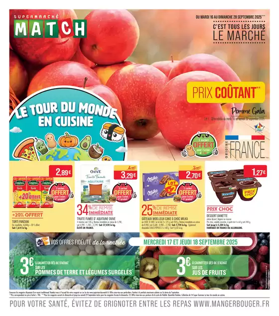 Catalogue Supermarché Match à Grenay (Pas de Calais) | C'EST TOUS LES JOURS LE MARCHÉ | 2025-09-15T00:00:00.000Z - 2025-09-28T00:00:00.000Z