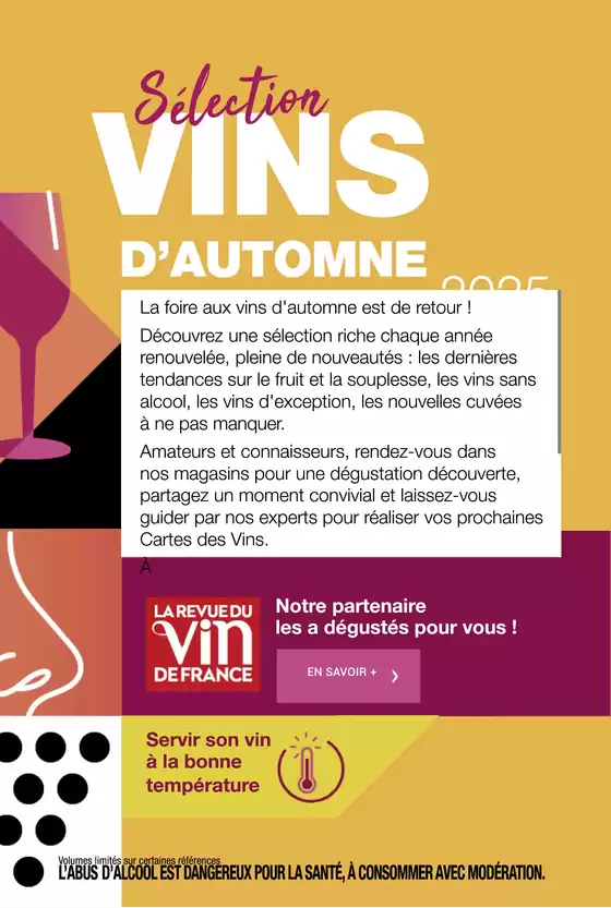 Sélection Vins d'automne 2025