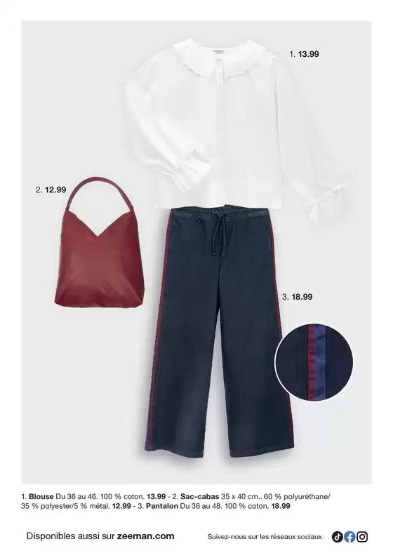 Cette semaine : des vêtements femme et homme et des sous-vêtements