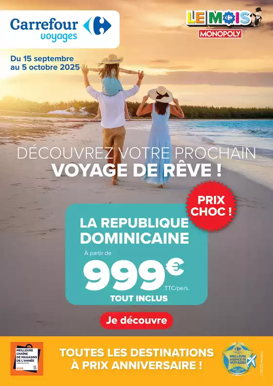 VOYAGES À PRIX ANNIVERSAIRE ! 