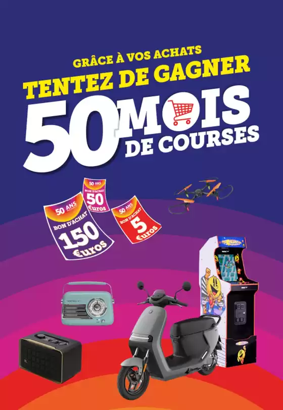 Jeu des 50 ans des Magasins U : nous doublons vos chances de gagner des cadeaux incroyables !