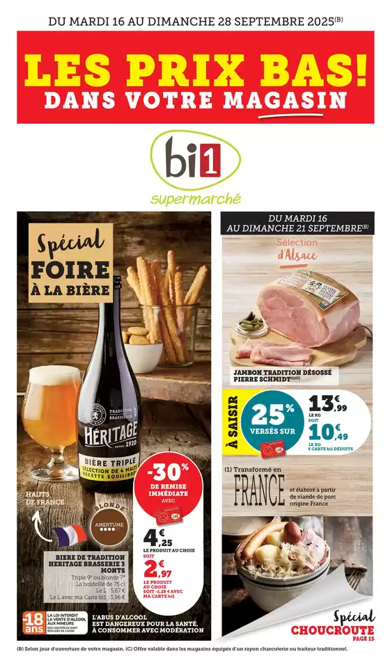 LES PRIX BAS!