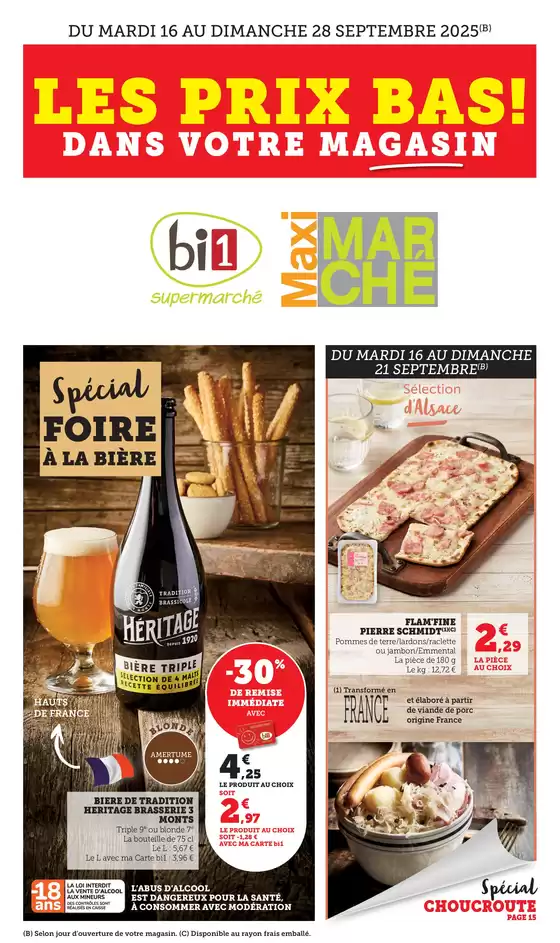 LES PRIX BAS!