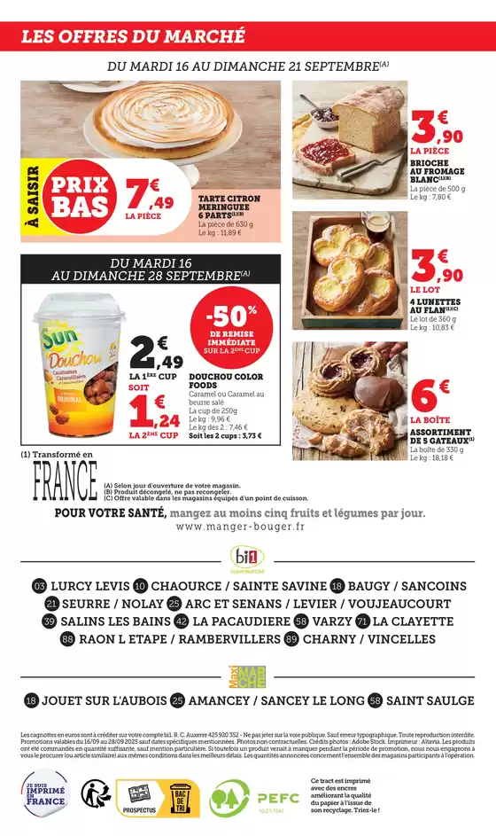 LES PRIX BAS!
