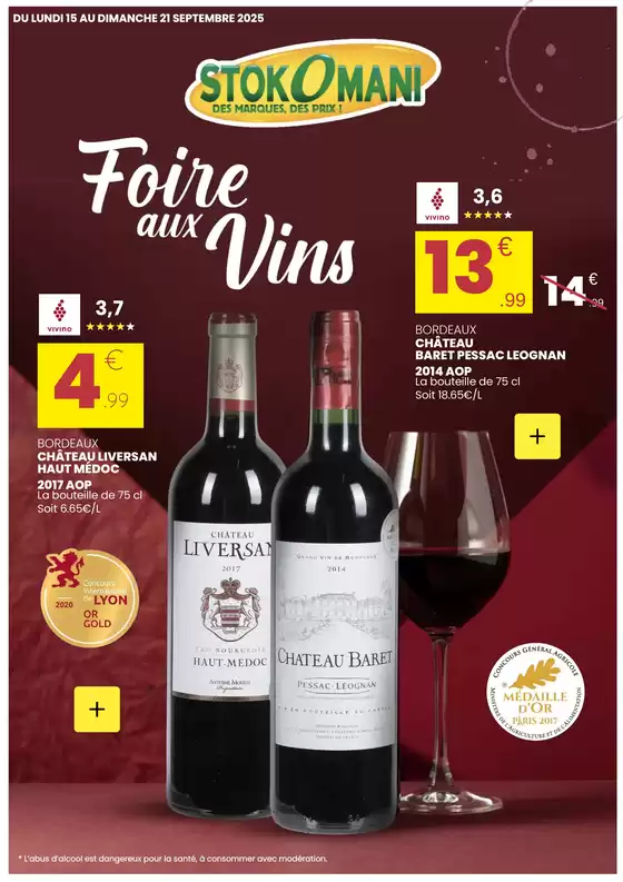 Catalogue Stokomani à Vert-Saint-Denis | Foire aux vins | 2025-09-15T00:00:00.000Z - 2025-09-21T00:00:00.000Z