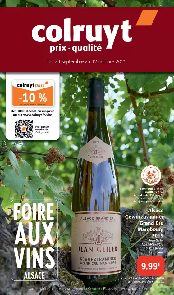 Catalogue Colruyt à Touques | FOIRE AUX VINS ALSACE | 2025-09-24T00:00:00.000Z - 2025-10-12T00:00:00.000Z