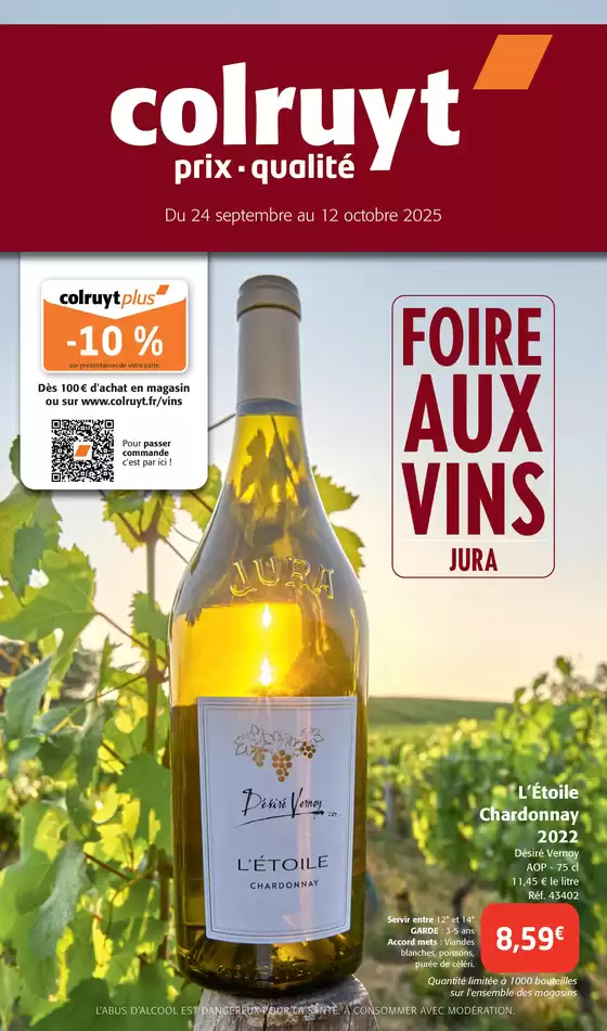 Catalogue Colruyt à Touques | FOIRE AUX VINS JURA | 2025-09-24T00:00:00.000Z - 2025-10-12T00:00:00.000Z