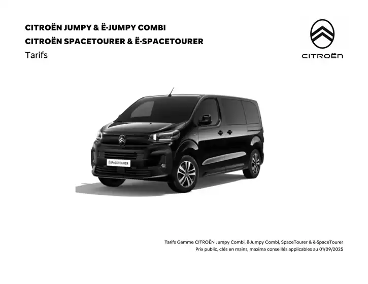 Catalogue Citroën à Liverdun | Citroën Spacetourer Caractéristiques | 2025-09-16T00:00:00.000Z - 2026-09-16T00:00:00.000Z